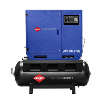 Compresor de aire silencioso APZ 900-270S 10 bar 7.5 CV/5.5 kW 611 l/min 270 l