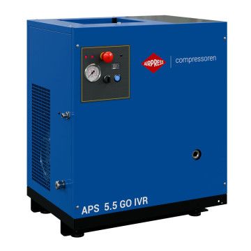 Compresor de tornillo APS 5.5 GO IVR 5.5 CV / 4 kW 10 bar 264 - 468 l/min