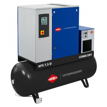 Compresor de tornillo APS 7.5D Combi Dry 10 bar 7.5 CV/5.5 kW  670 l/min 500 l