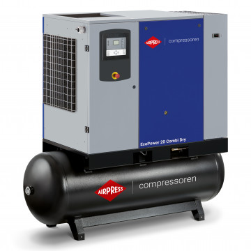 Compresor de tornillo EcoPower 20D Combi Dry 10 bar 20 HP/15 kW 2268 l/min 500 l