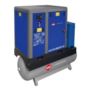 Compresor de tornillo APS 20 IVR Combi Dry X G2 10 bar 20 CV/15 kW 410-2000 l/min 500 l