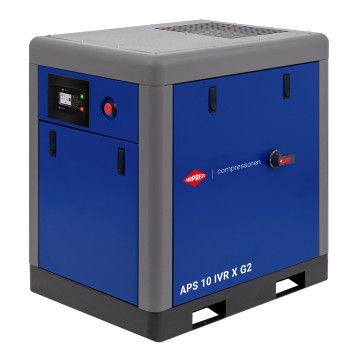 Compresor de tornillo APS 10 IVR X G2 10 bar 10 CV/7.5 kW 380 - 1050 l/min Compresor de tornillo APS 10 IVR X G2 10 bar 10 CV/7.5 kW 380 - 1050 l/min