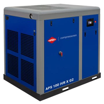Compresor de tornillo APS X 100 IVR G2 10 bar 100 CV/75 kW 3890 - 12780 l/min Compresor de tornillo APS X 100 IVR G2 10 bar 100 CV/75 kW 3890 - 12780 l/min