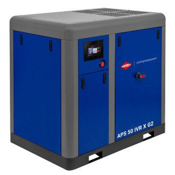 Compresor de tornillo APS 50 IVR X G2 10 bar 50 CV/37 kW 1370-6200 l/min Compresor de tornillo APS 50 IVR X G2 10 bar 50 CV/37 kW 1370-6200 l/min