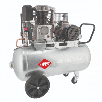 Compresor de aire de dos pistones G 625-90 Pro 10 bar 4 CV / 3 kW 400V 415 l/min 90 l galvanizado