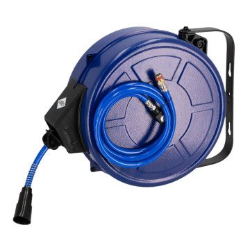 Enrollador de mangueras de aire para pared 15 bar 18 m 3/8" 13.5 x 9.5 mm PU