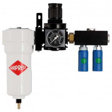 Sistemas de filtración de aire de pintar con regulator y acoplamientos (1 filtro CKL-PP)