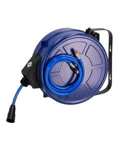 Enrollador de mangueras de aire para pared 15 bar 18 m 3/8" 13.5 x 9.5 mm PU