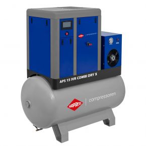 Compresor de tornillo APS 15 IVR Combi Dry X 10 bar 15 CV/11 kW 490-1410 l/min 500 l
