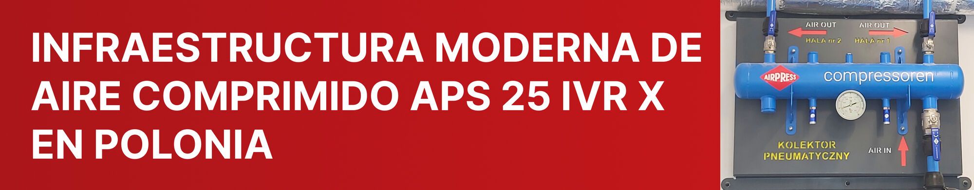 Infraestructura moderna de aire comprimido en Kar-Tech