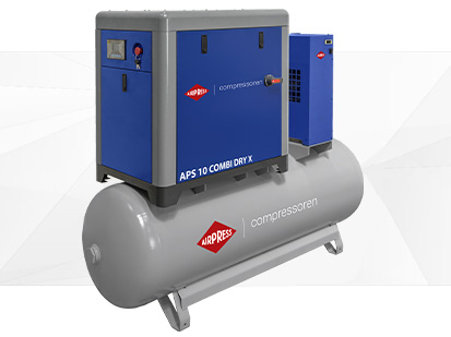 Compresor de tornillo APS 10 Combi Dry X 10 bar 10 CV 920 l/min 500 l | Airpress